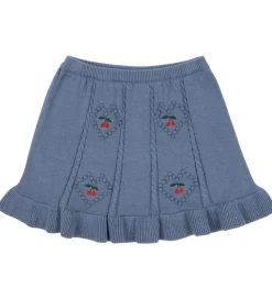 Børn Konges Sløjd Nederdele>Nederdel - Strik - Soleil - Country Blue