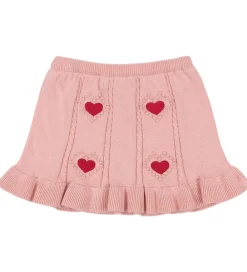 Børn Konges Sløjd Nederdele>Nederdel - Strik - Soleil - Silver Pink