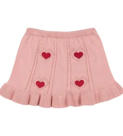 Børn Konges Sløjd Nederdele>Nederdel - Strik - Soleil - Silver Pink