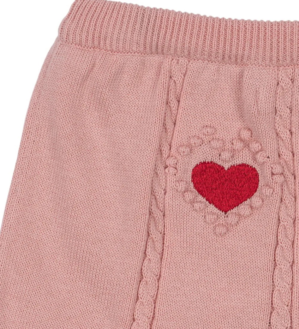 Børn Konges Sløjd Nederdele>Nederdel - Strik - Soleil - Silver Pink