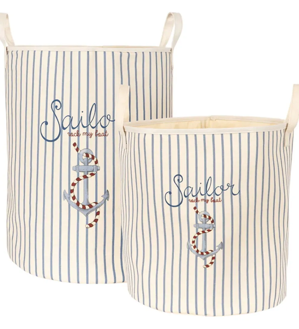 Konges Sløjd Kurve|Opbevaring>Opbevaringskurve - 2 stk. - Sailor Stripe
