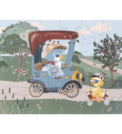 Konges Sløjd Puslespil|Puslespil - 24 Brikker - Car Birdie