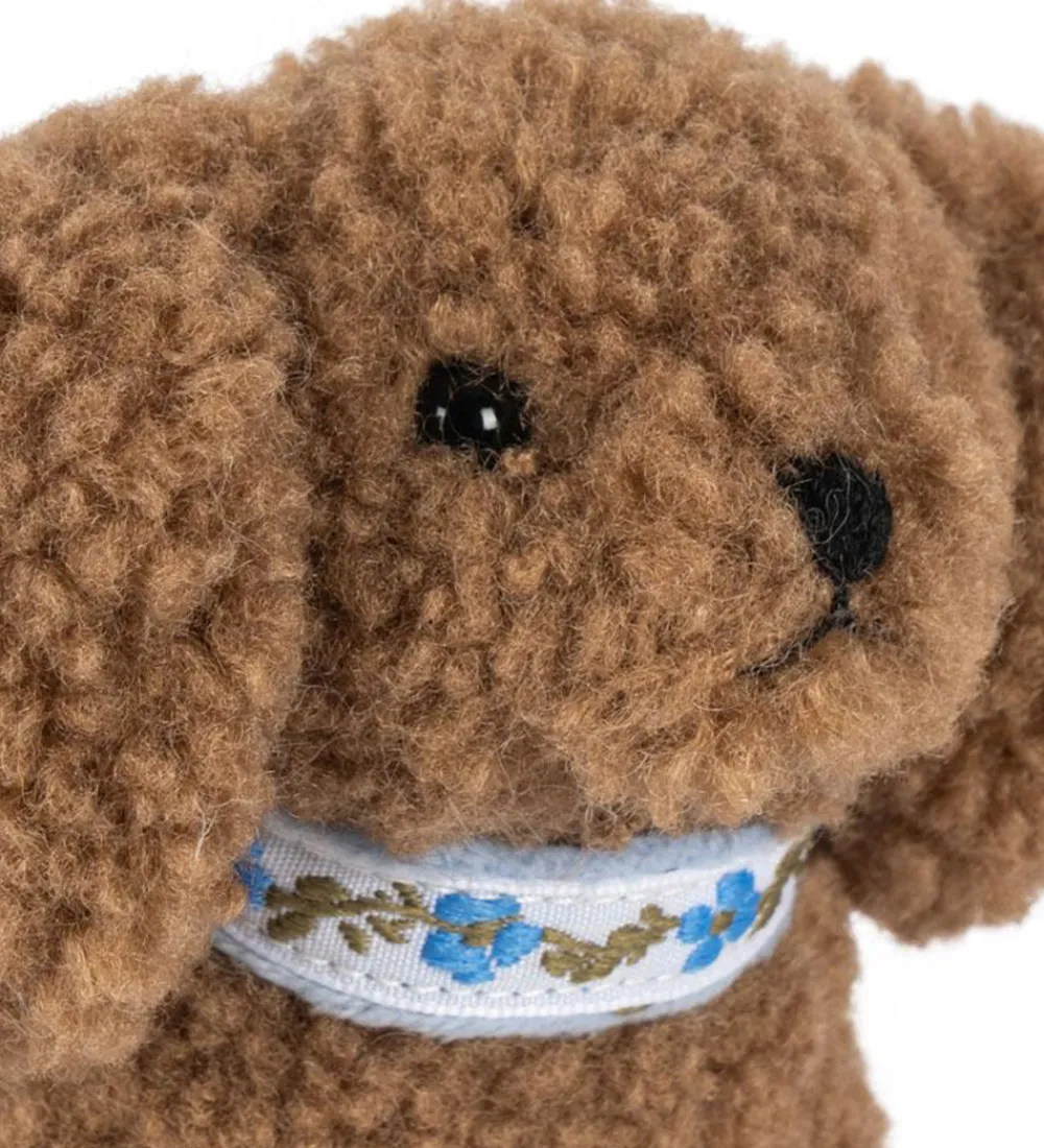 Konges Sløjd Gribelegetøj>Rangle - Hund - Brun