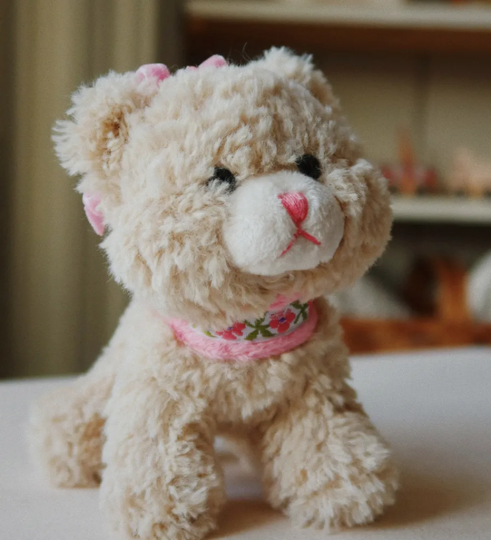 Konges Sløjd Gribelegetøj>Rangle - Kat - Beige