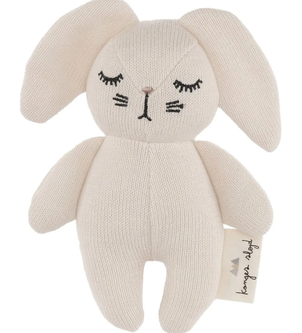 Konges Sløjd Gribelegetøj>Rangle - Mini Rabbit - Offwhite
