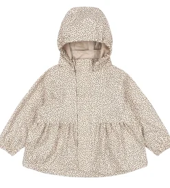 Børn Konges Sløjd Regntøj>Regntøj m. Seler/Fleece - PU - Rainy Palme - Milk T