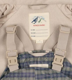 Børn Konges Sløjd Regntøj|Regntøj m. Seler/Fleece - Palme - Laurel Blue Check