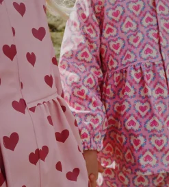 Børn Konges Sløjd Regntøj|Regntøj m. Seler/Fleece - PU - Palme - Amour Pink