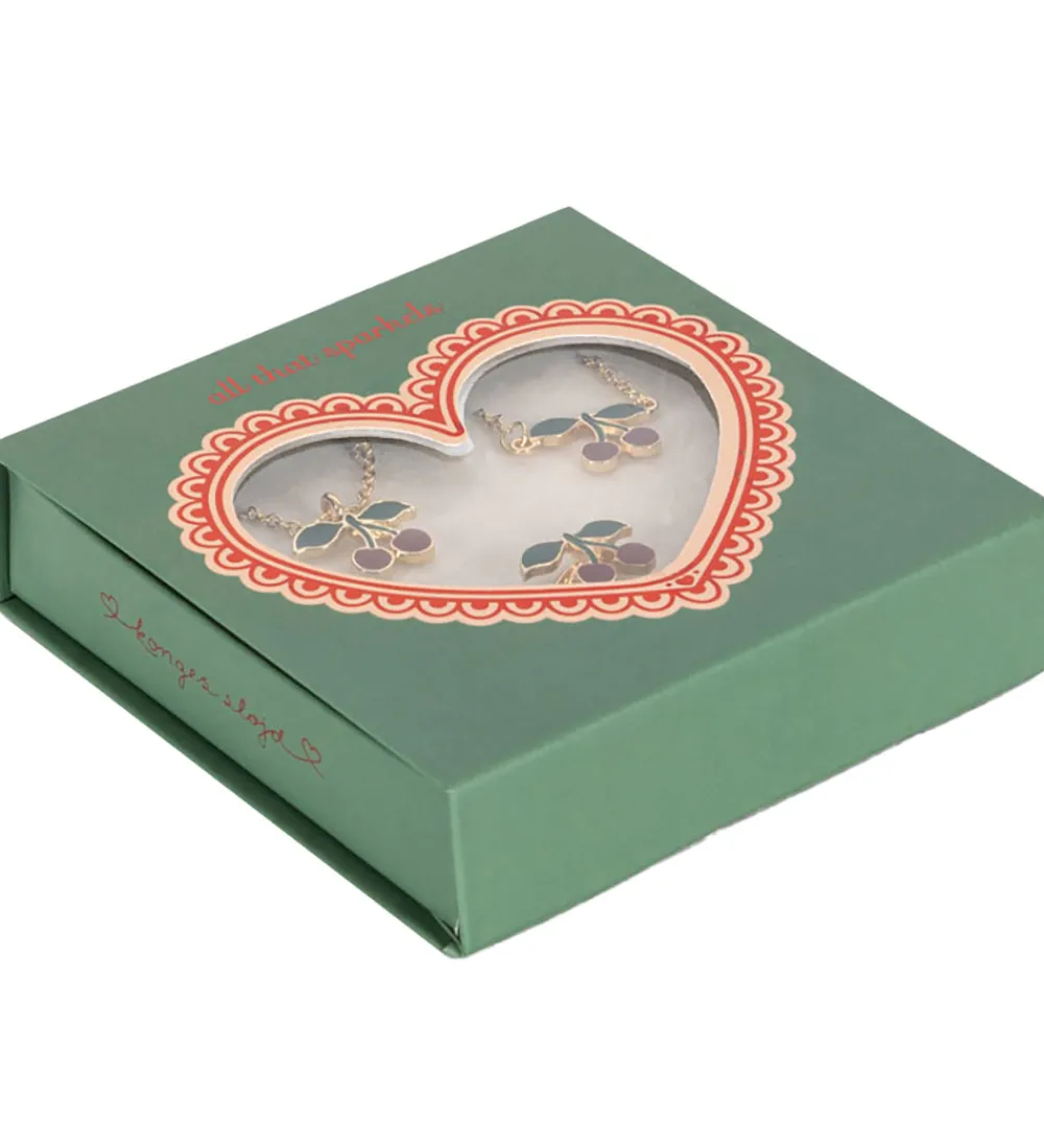 Konges Sløjd Smykker>Smykkesæt - Cherry - Guld