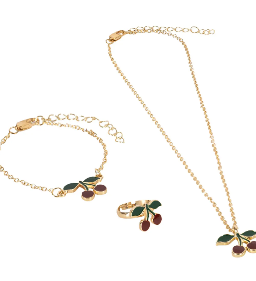 Konges Sløjd Smykker>Smykkesæt - Cherry - Guld