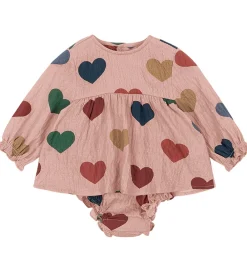 Børn Konges Sløjd Sommerdragter>Sommerdragt - Elin - Coeur Rose Colore