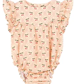 Børn Konges Sløjd Sommerdragter>Sommerdragt - Musselin - Coco - Cherry Pink Motif