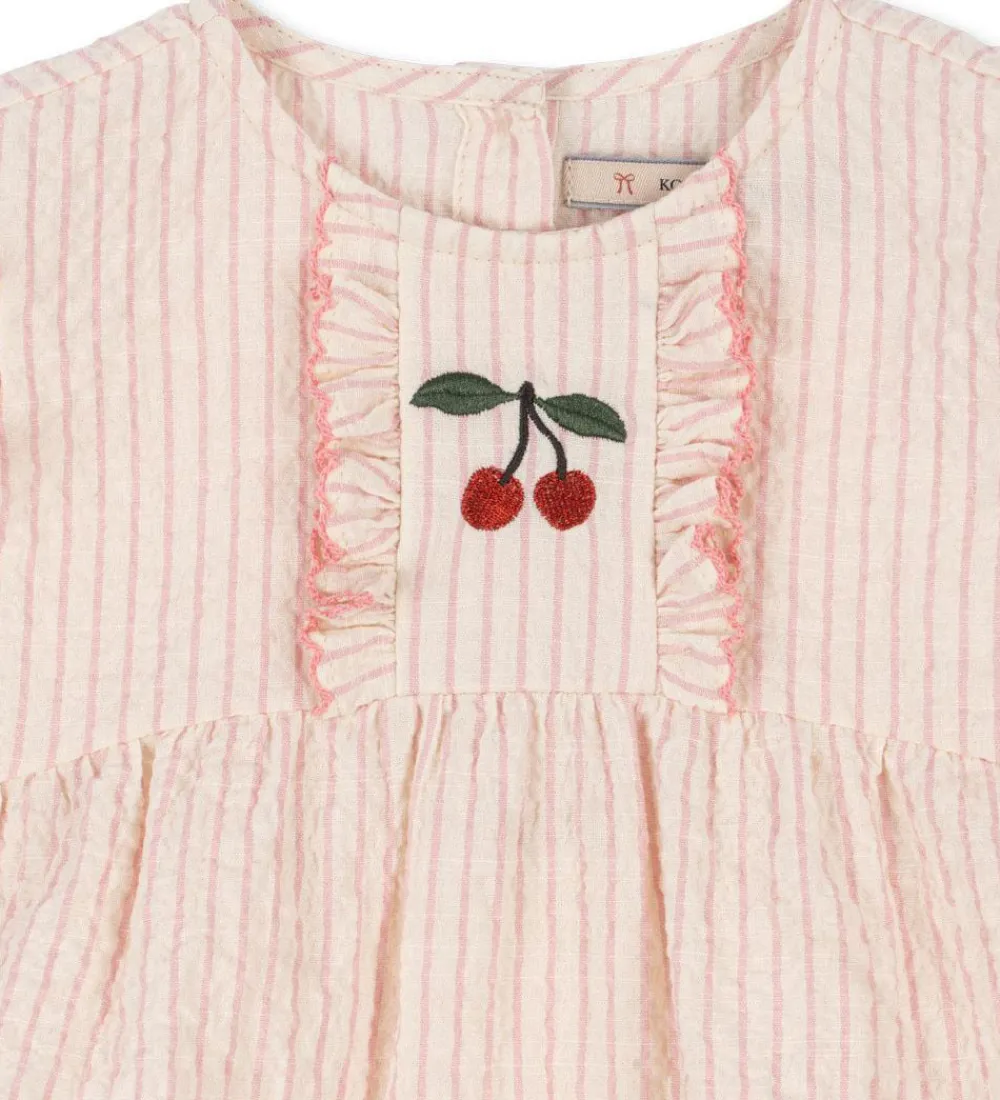 Børn Konges Sløjd Sommerdragter>Sommerdragt - Ellie - Peony Stripe