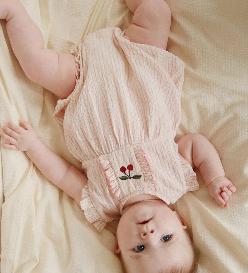 Børn Konges Sløjd Sommerdragter>Sommerdragt - Ellie - Peony Stripe