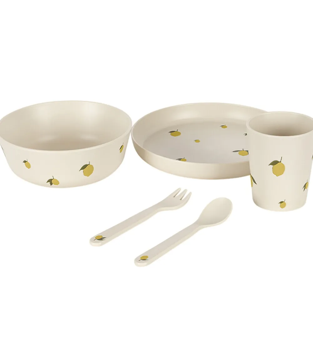 Konges Sløjd Spisesæt>Spisesæt - 5 dele - Lemon