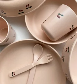 Konges Sløjd Spisesæt|Spisesæt - Bioplast - 5 dele - Cherry