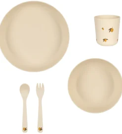 Konges Sløjd Spisesæt>Spisesæt - Bioplast - 5 dele - Lemon