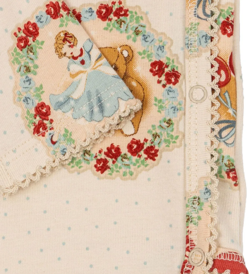 Børn Konges Sløjd Leggings|Bodyer>Sæt - Slå-om Body l/æ/Leggings - Deer Diary