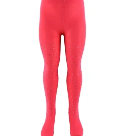 Børn Konges Sløjd Strømpebukser>Strømpebukser - Glam - Amour Pink m. Rhinsten