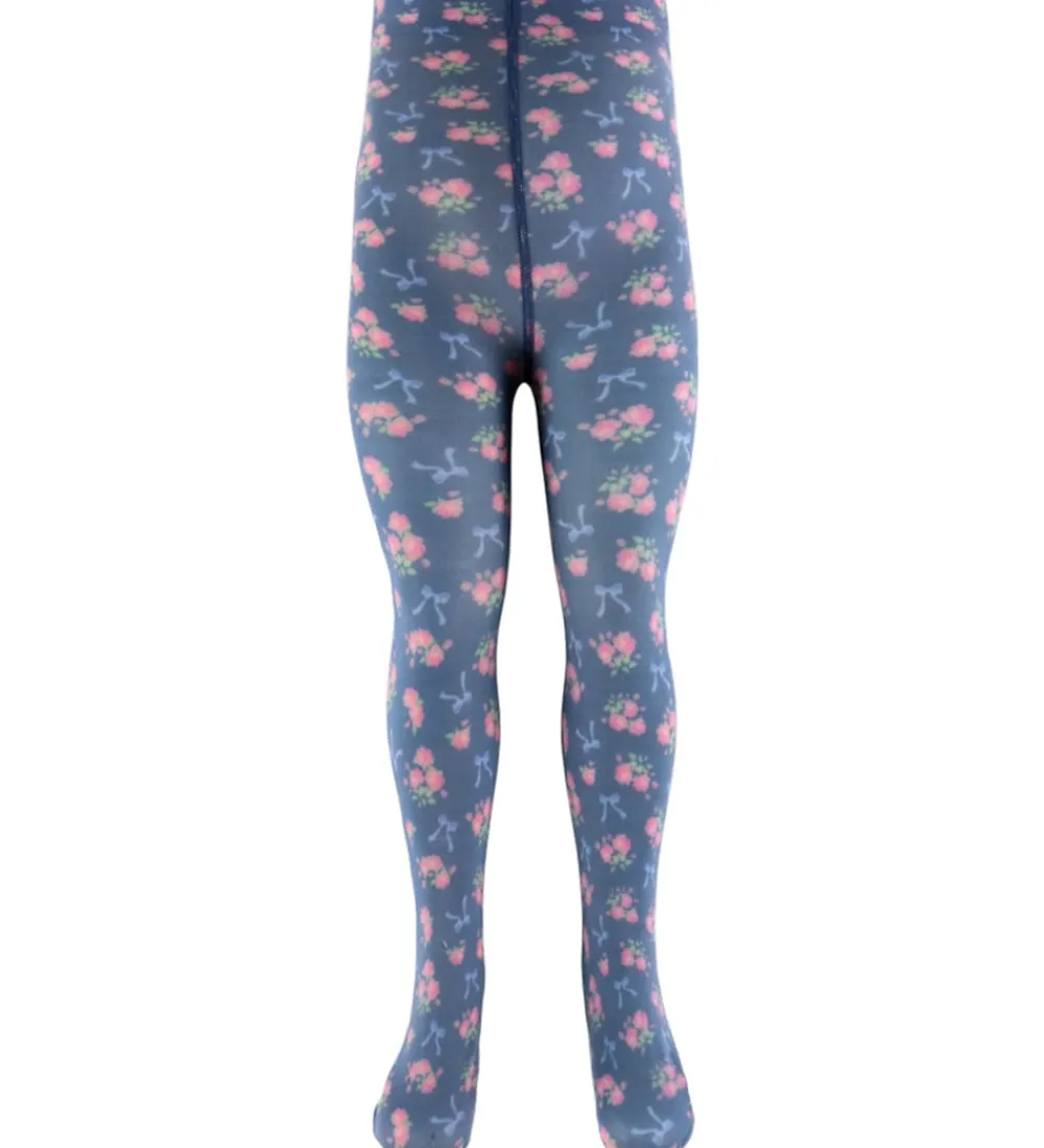 Børn Konges Sløjd Strømpebukser>Strømpebukser - Nylon - 2-pak - Verona Blues