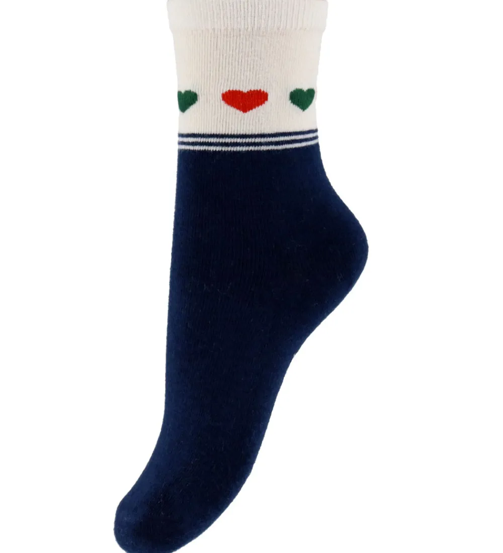 Børn Konges Sløjd Strømper>Strømper - 2-pak - Heart Mix