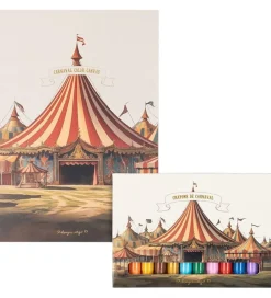 Konges Sløjd Malebog>Tegneblok m. Farver - 10 stk. - Cirkus