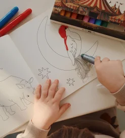 Konges Sløjd Malebog></noscript>Tegneblok m. Farver - 10 stk. - Cirkus