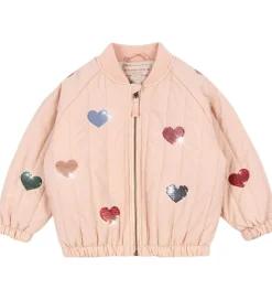 Børn Konges Sløjd Termotøj>Termojakke - Juno Sequin Bomber - Cameo Rose