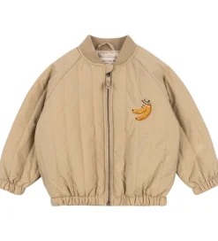 Børn Konges Sløjd Termotøj>Termojakke - Juno Bomber - Travertine