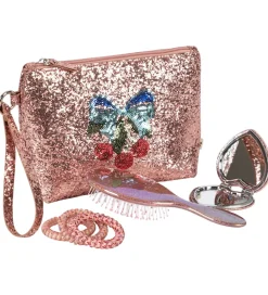 Konges Sløjd Toilettasker|Pleje- Og Toiletartikler>Toilettaske m. Tilbehør - Glitter Rose