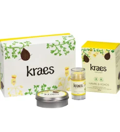 Kraes Cremer|Gaveæske - Babybad/Baby Balm/Glade Kinder - Havre & Kokos