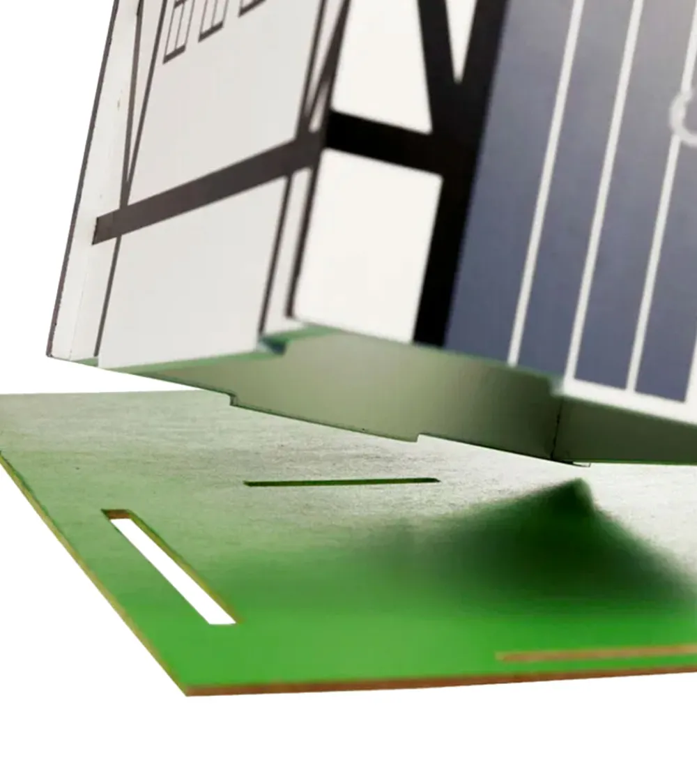 Krea Trælegetøj|Bondegård - Træ - 77x53 cm - Hvid/Rød