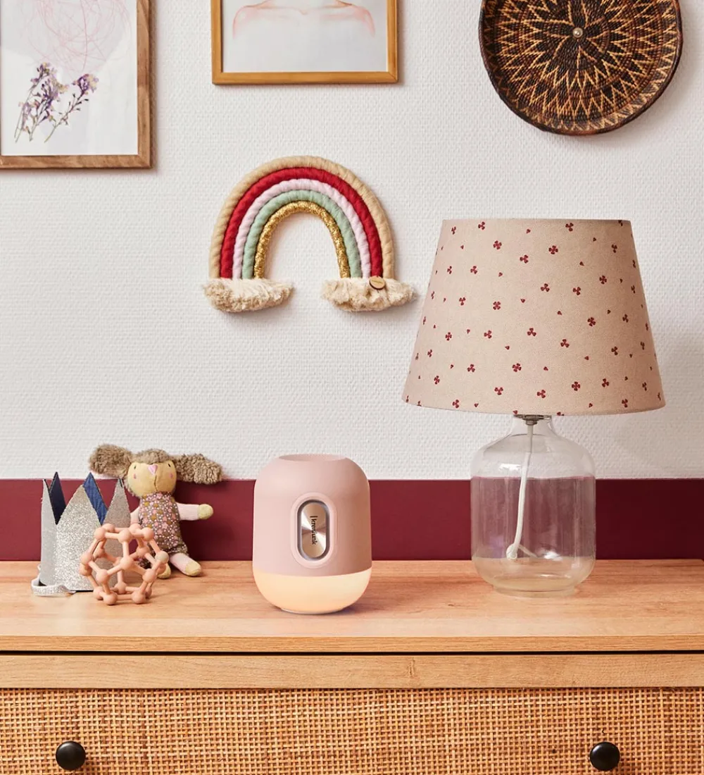 Kreafunk Fritstående Lamper|Lamper|Højtaler m. Lampe - Bluetooth - Glowie - Dusty Rose