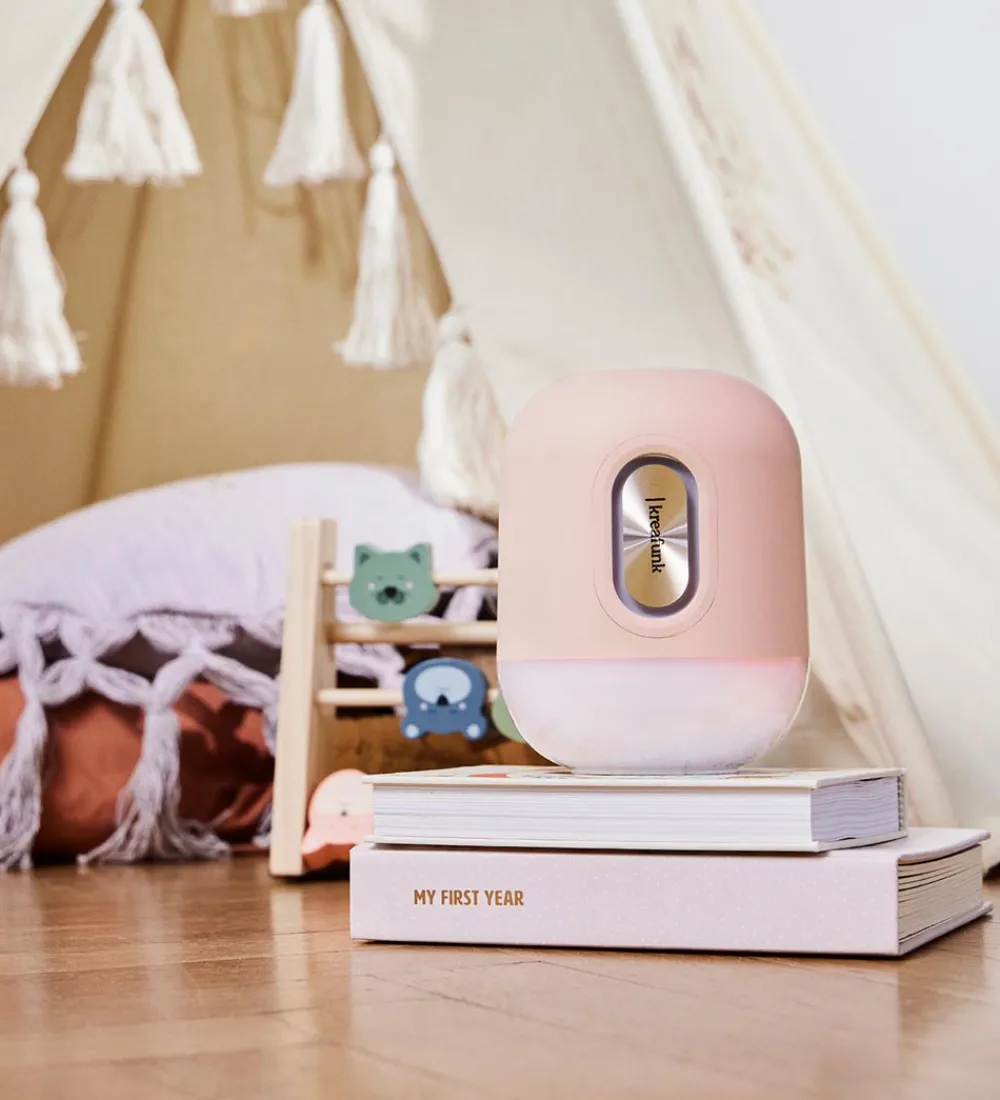 Kreafunk Fritstående Lamper|Lamper|Højtaler m. Lampe - Bluetooth - Glowie - Dusty Rose