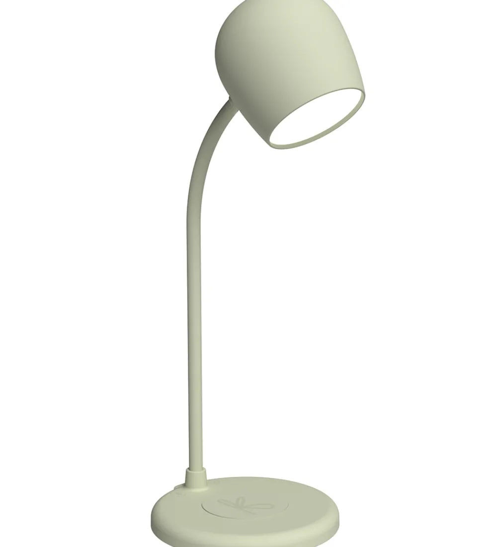 Kreafunk Adaptere Og Opladere|Lampe m. Oplader + Højtaler - Ellie - Dusty Olive