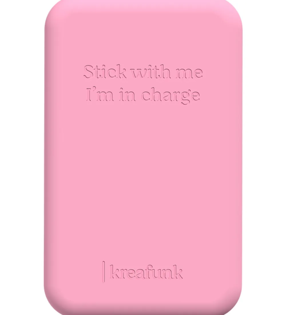 Kreafunk Powerbanks>Powerbank - toCHARGE Qi - Fresh Pink - 5.000mAh