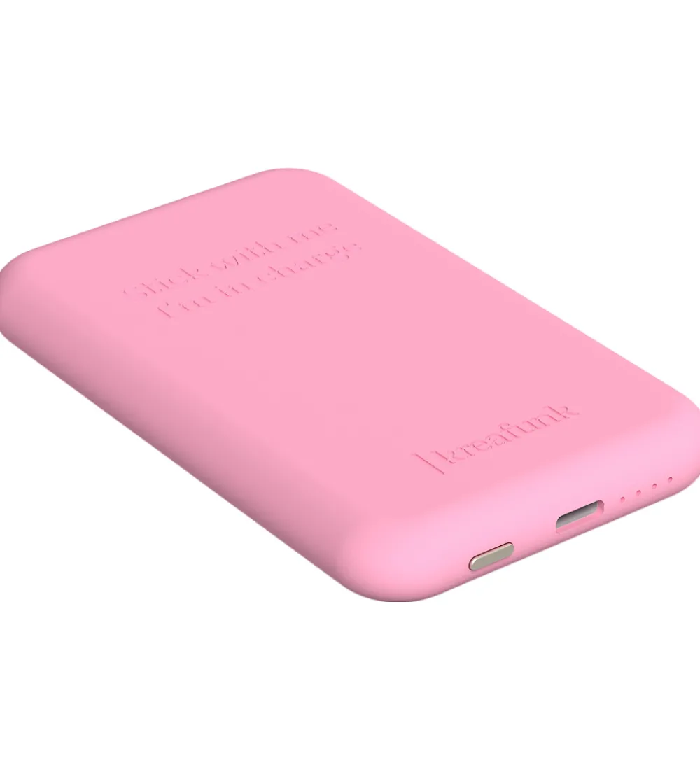 Kreafunk Powerbanks>Powerbank - toCHARGE Qi - Fresh Pink - 5.000mAh