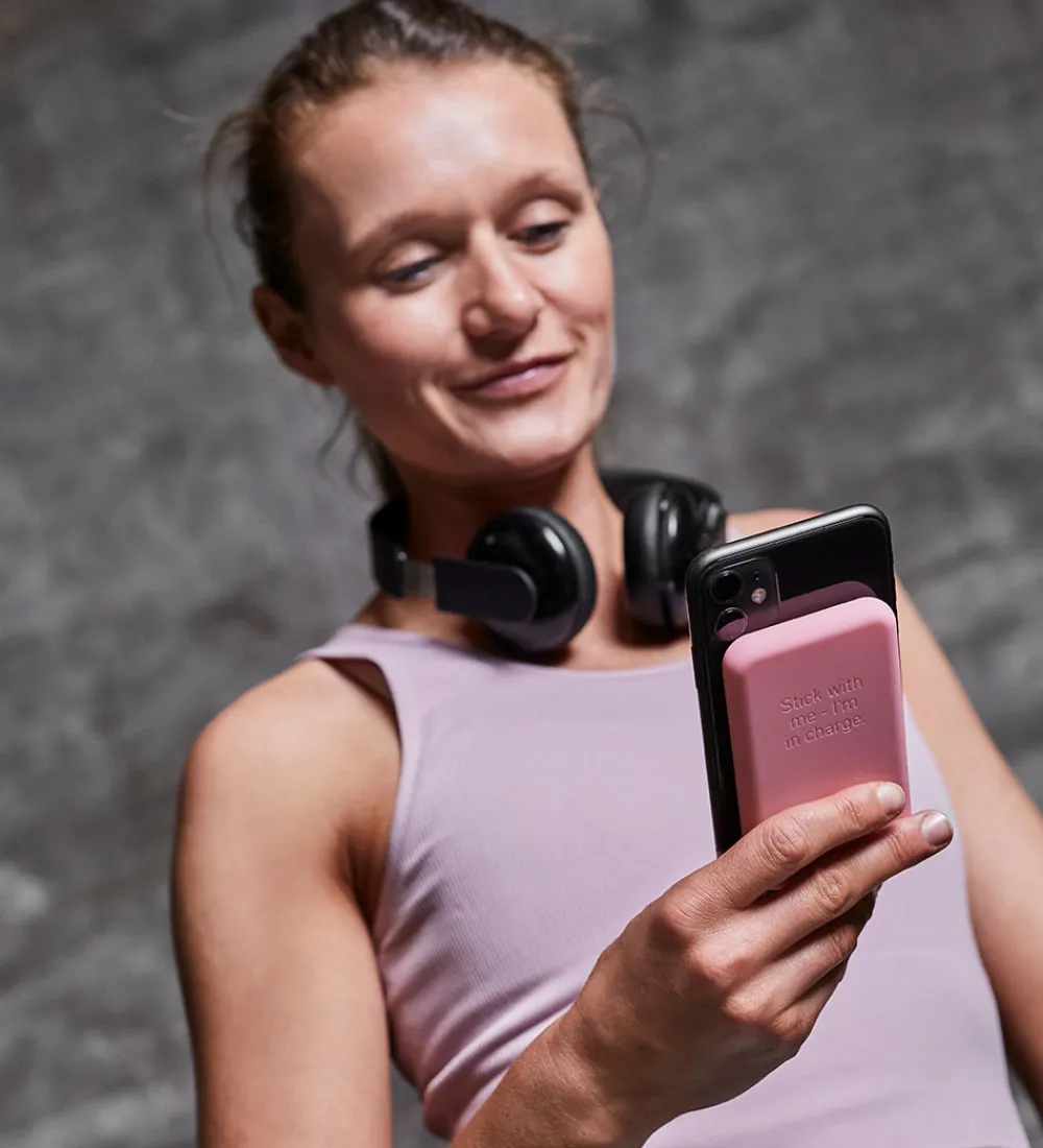 Kreafunk Powerbanks>Powerbank - toCHARGE Qi - Fresh Pink - 5.000mAh