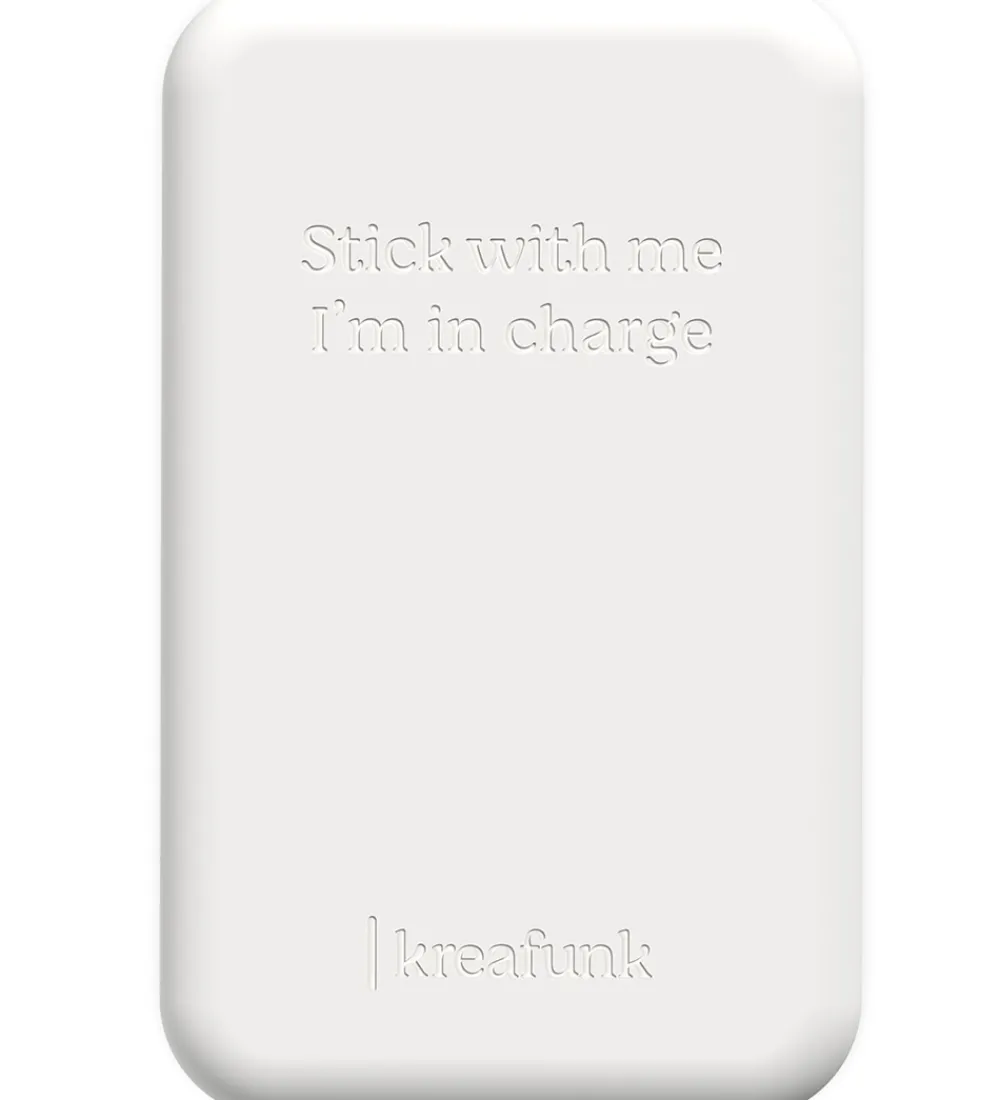 Kreafunk Powerbanks|Powerbank - toCHANGE QI - Hvid - 5.000mAh
