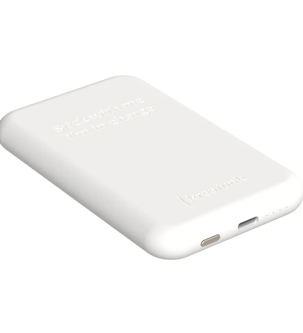 Kreafunk Powerbanks|Powerbank - toCHANGE QI - Hvid - 5.000mAh