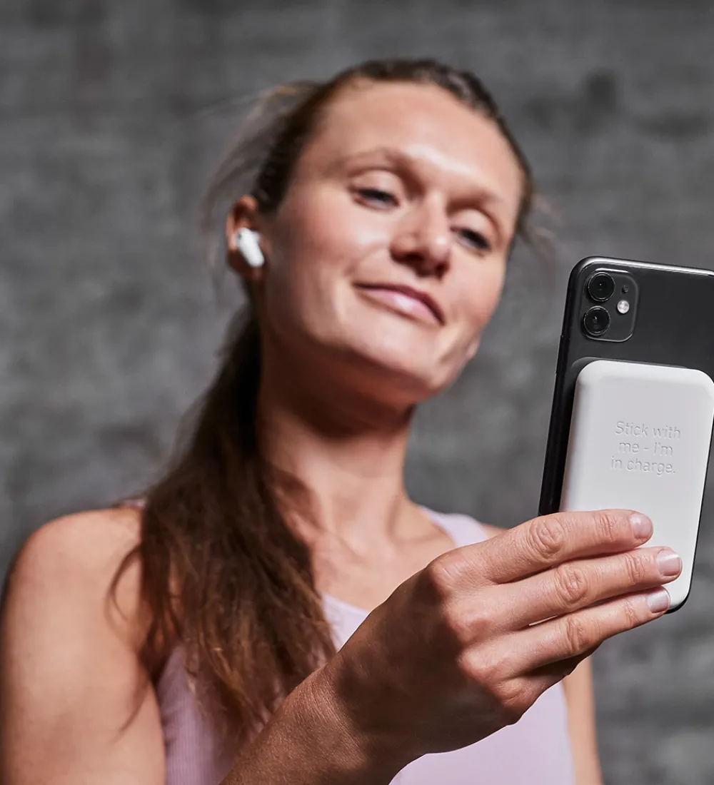 Kreafunk Powerbanks|Powerbank - toCHANGE QI - Hvid - 5.000mAh