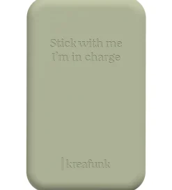 Kreafunk Powerbanks|Powerbank - toCHARGE Qi - Dusty Olive - 5.000mAh