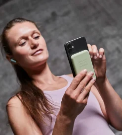 Kreafunk Powerbanks|Powerbank - toCHARGE Qi - Dusty Olive - 5.000mAh