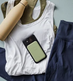 Kreafunk Powerbanks|Powerbank - toCHARGE Qi - Dusty Olive - 5.000mAh