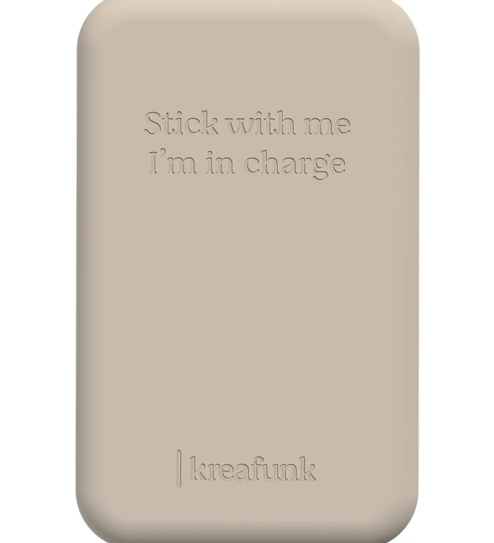 Kreafunk Powerbanks>Powerbank - toCHARGE Qi - Ivory Sand - 5.000mAh