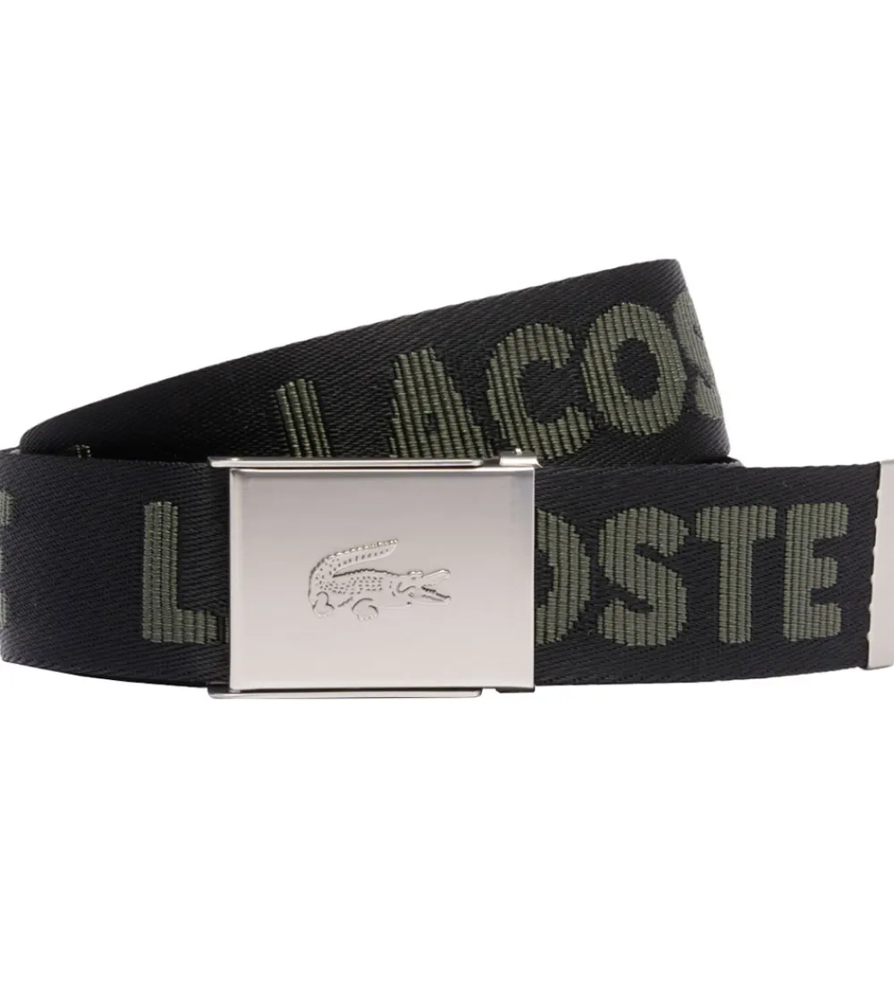 Børn Lacoste Bælter|Bælte - Jaquard Webbing - Noir Escadron