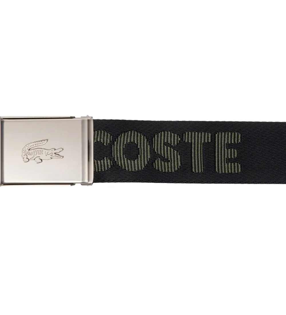 Børn Lacoste Bælter|Bælte - Jaquard Webbing - Noir Escadron