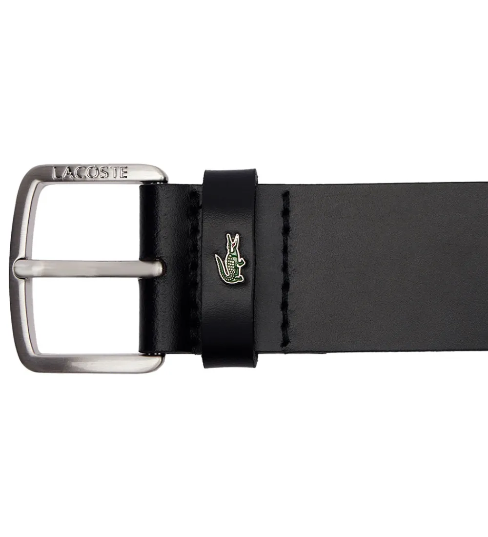 Børn Lacoste Bælter|Bælte - Læder - Sort