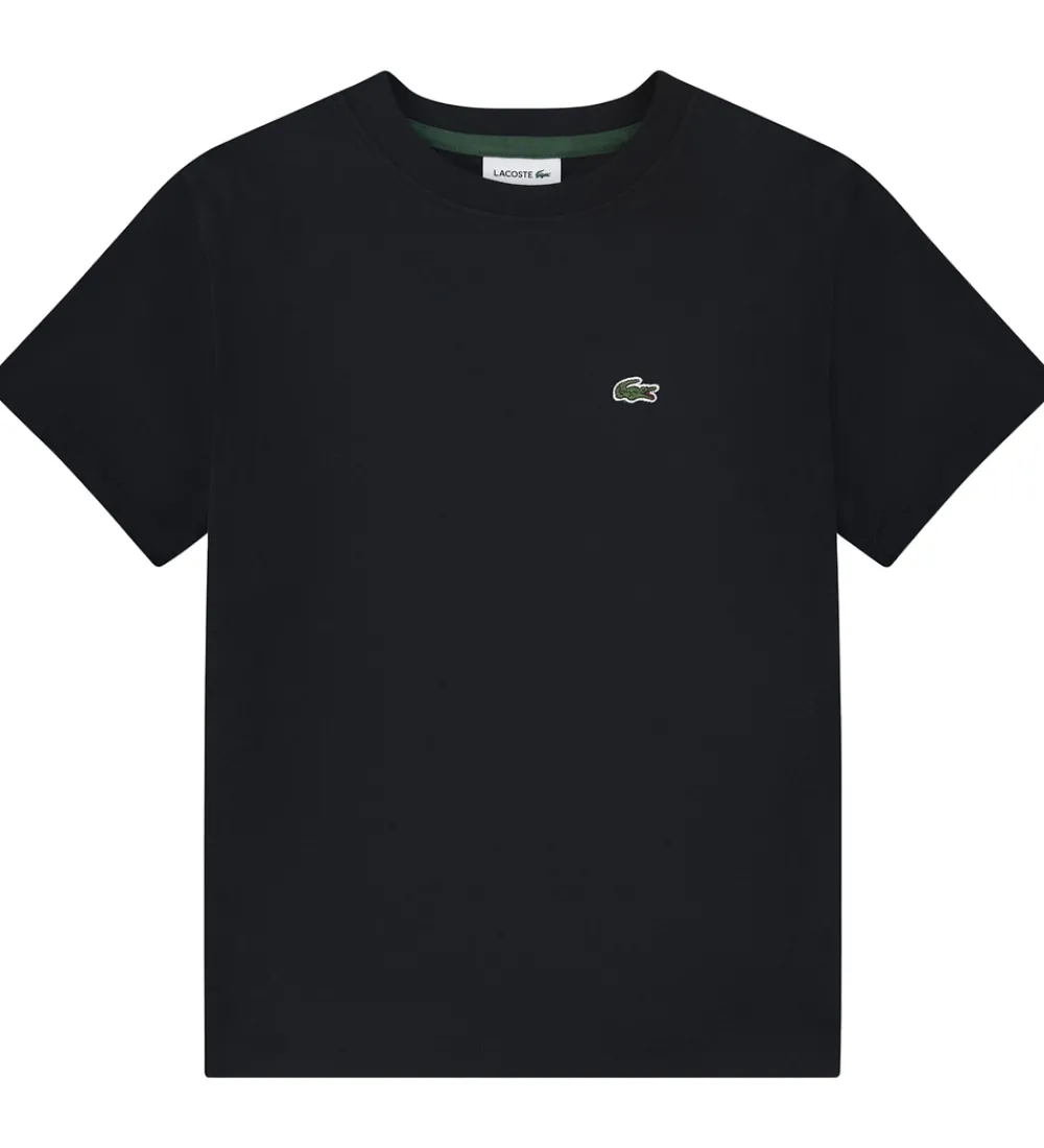 Børn Lacoste T-Shirts|T-shirt - Core - Sort