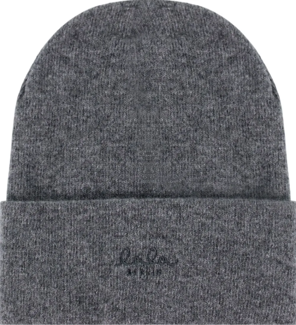 Børn Lala Berlin Uld>Hue - Uld - Bina - Asphalt